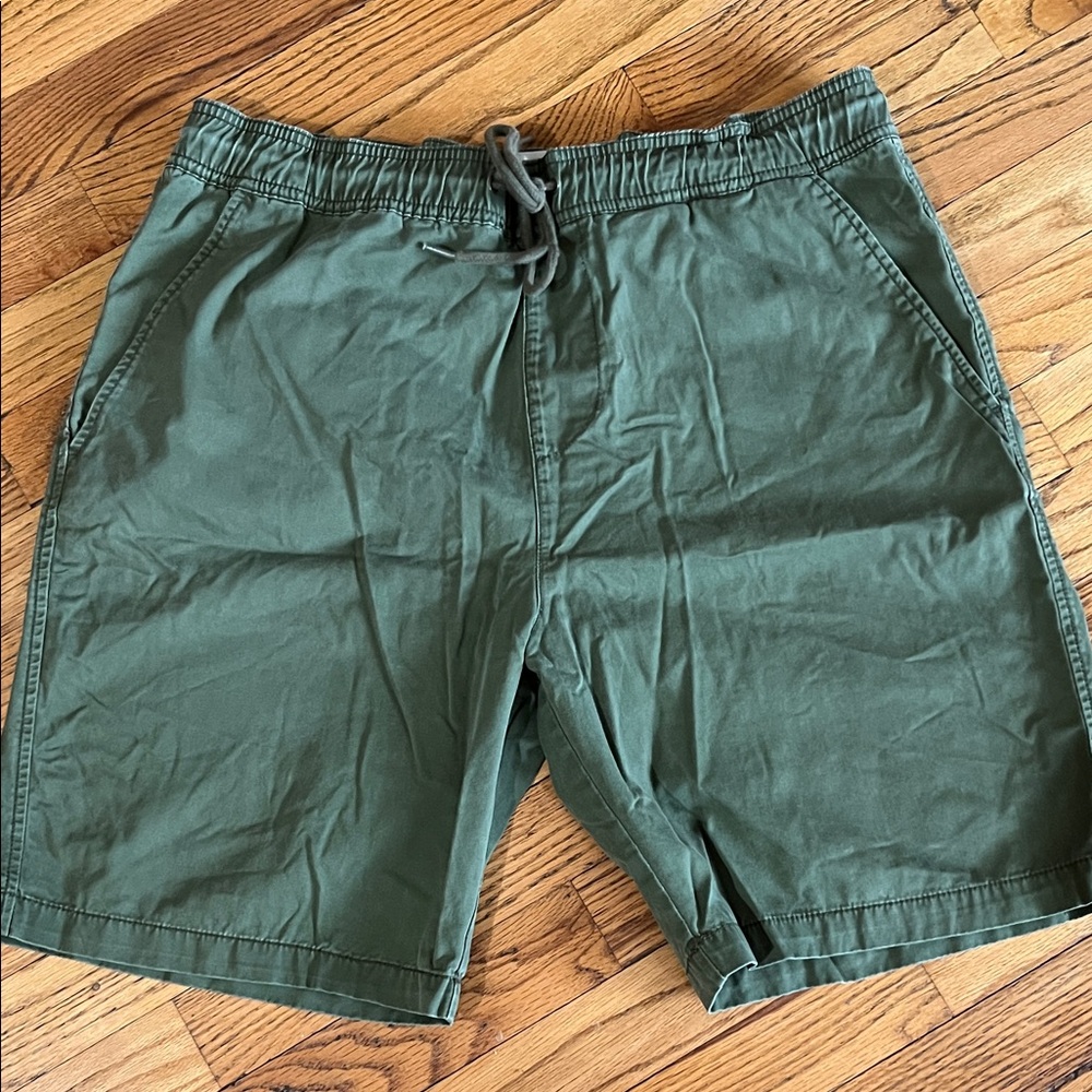 Aeropostale Olive Green Drawstring Shorts